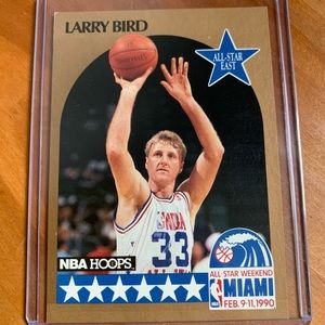 Larry bird 1990 NBA HOOPS card perfect condition